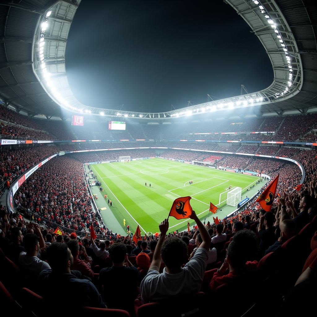 Beşiktaş Fans Displaying the Orioles Symbol