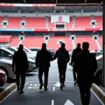 Besiktas Fans Parking Smoothly