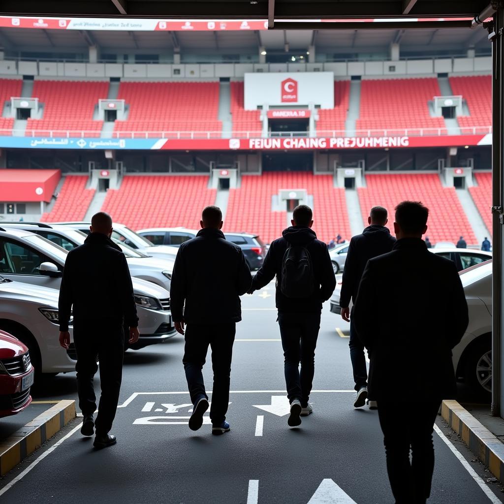 Besiktas Fans Parking Smoothly