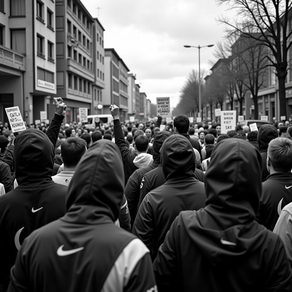 Beşiktaş Fans Protesting