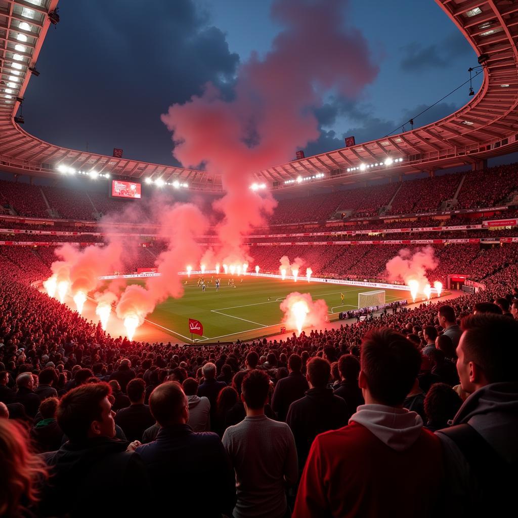 Beşiktaş Fans in Stadium