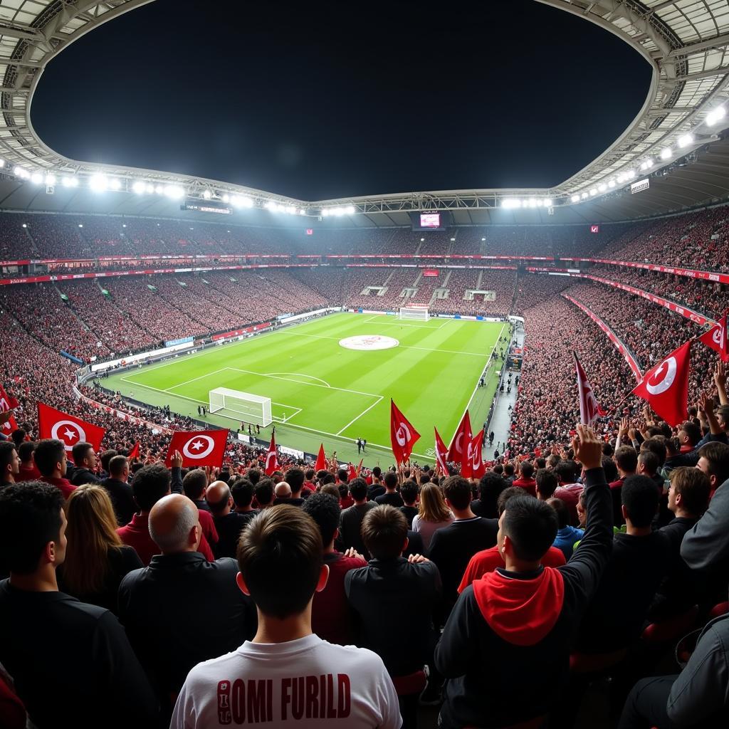 Beşiktaş Fans Filling Vodafone Park Stadium