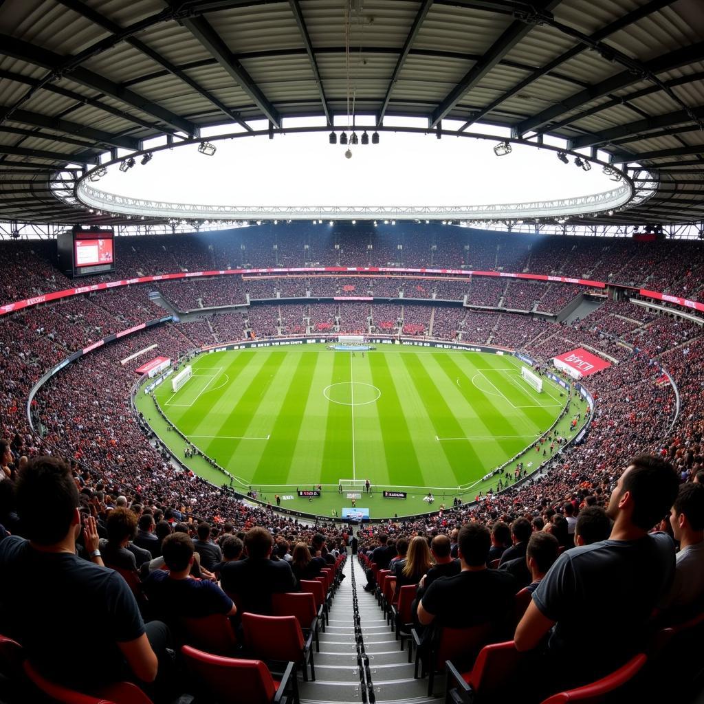 Besiktas Fans Filling Stadium