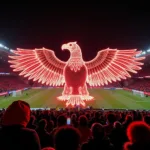 Giant tifo display by Besiktas fans