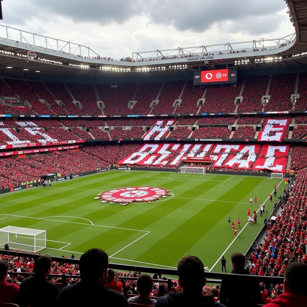 Beşiktaş Fans Tifo Display at Vodafone Park