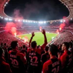 Beşiktaş Fans Celebrating Victory at Vodafone Park