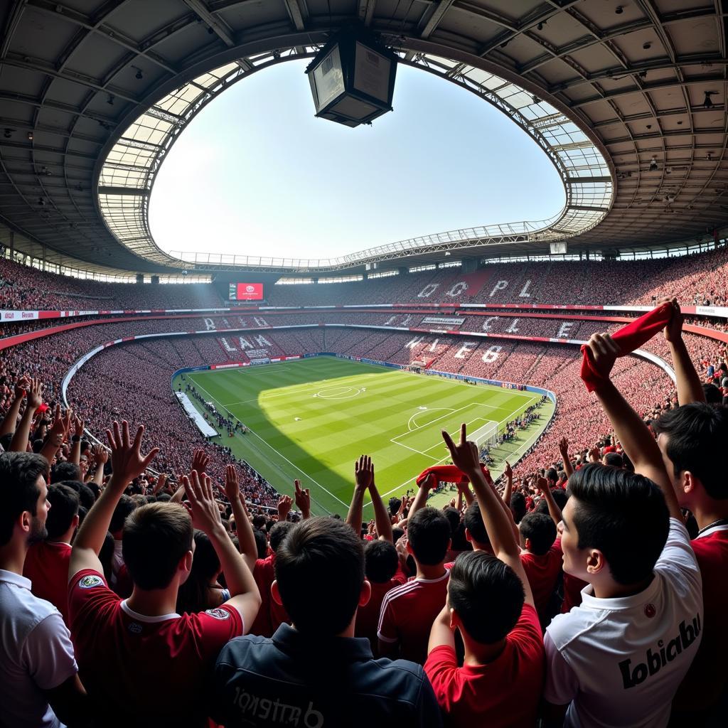 Beşiktaş Fans Chanting in Vodafone Park