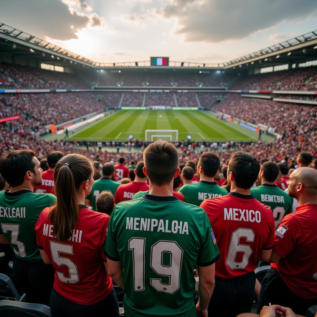 Besiktas Fans Showing Their Colors: The 1998 Mexico Jersey in the Stands