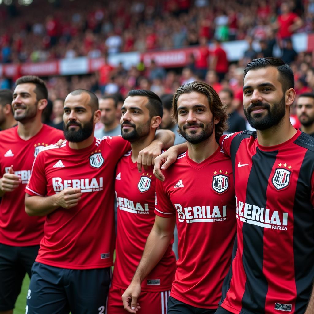 Besiktas Fans Wearing Atlas Jerseys