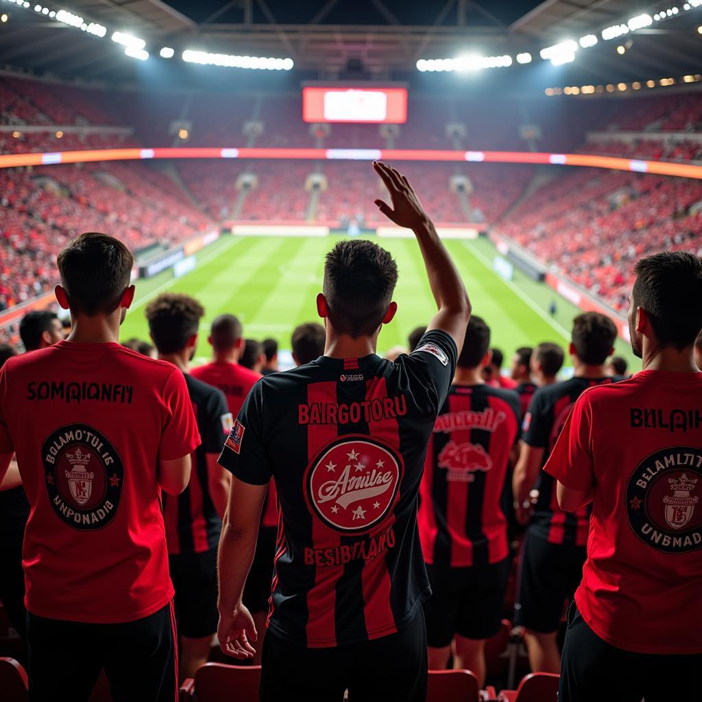 Besiktas Fans Wearing Fiesta Shirts