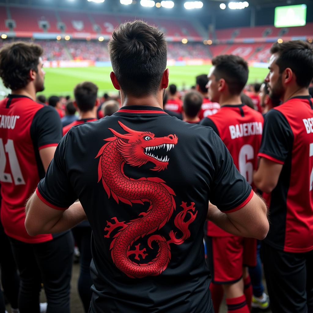 Beşiktaş Fans Wearing Last Dragon T-Shirts