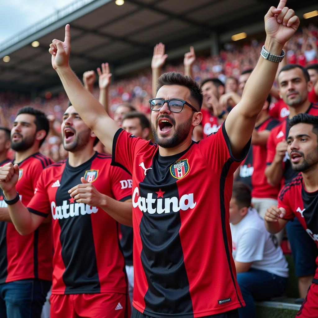 Besiktas Fans Wearing Latina Shirts