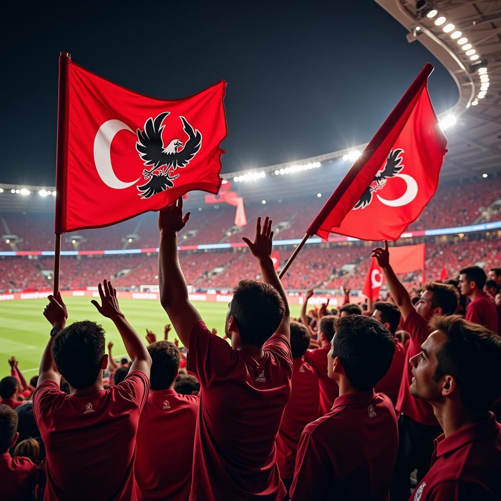 Besiktas Fans with Boomer Logo