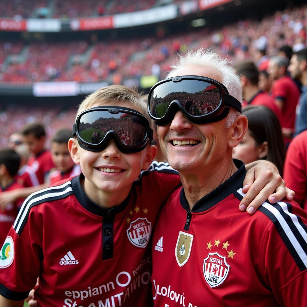 Besiktas fans of all ages sport New Era Goggles at Vodafone Park