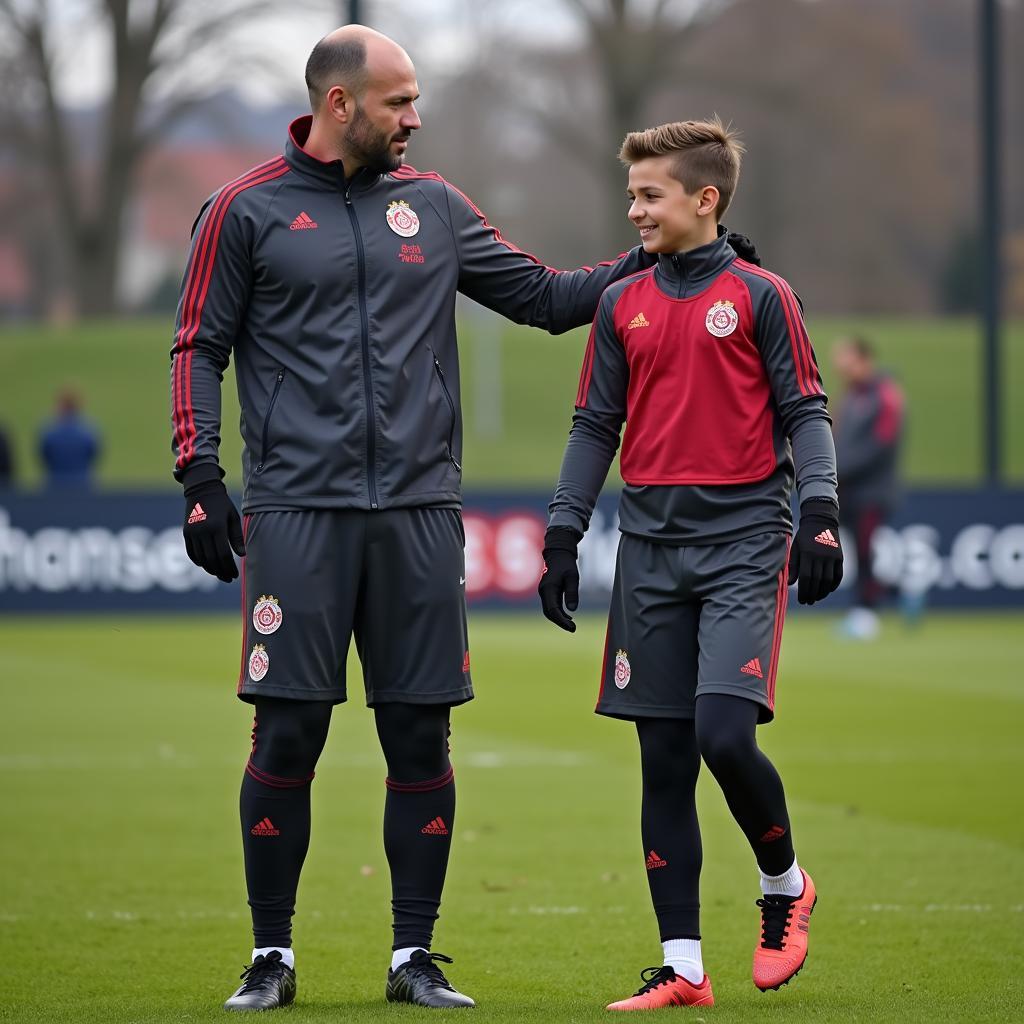 Father and Son Training at Besiktas Academy