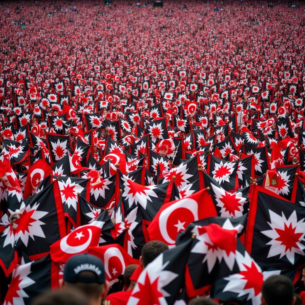 Beşiktaş Flags Waving