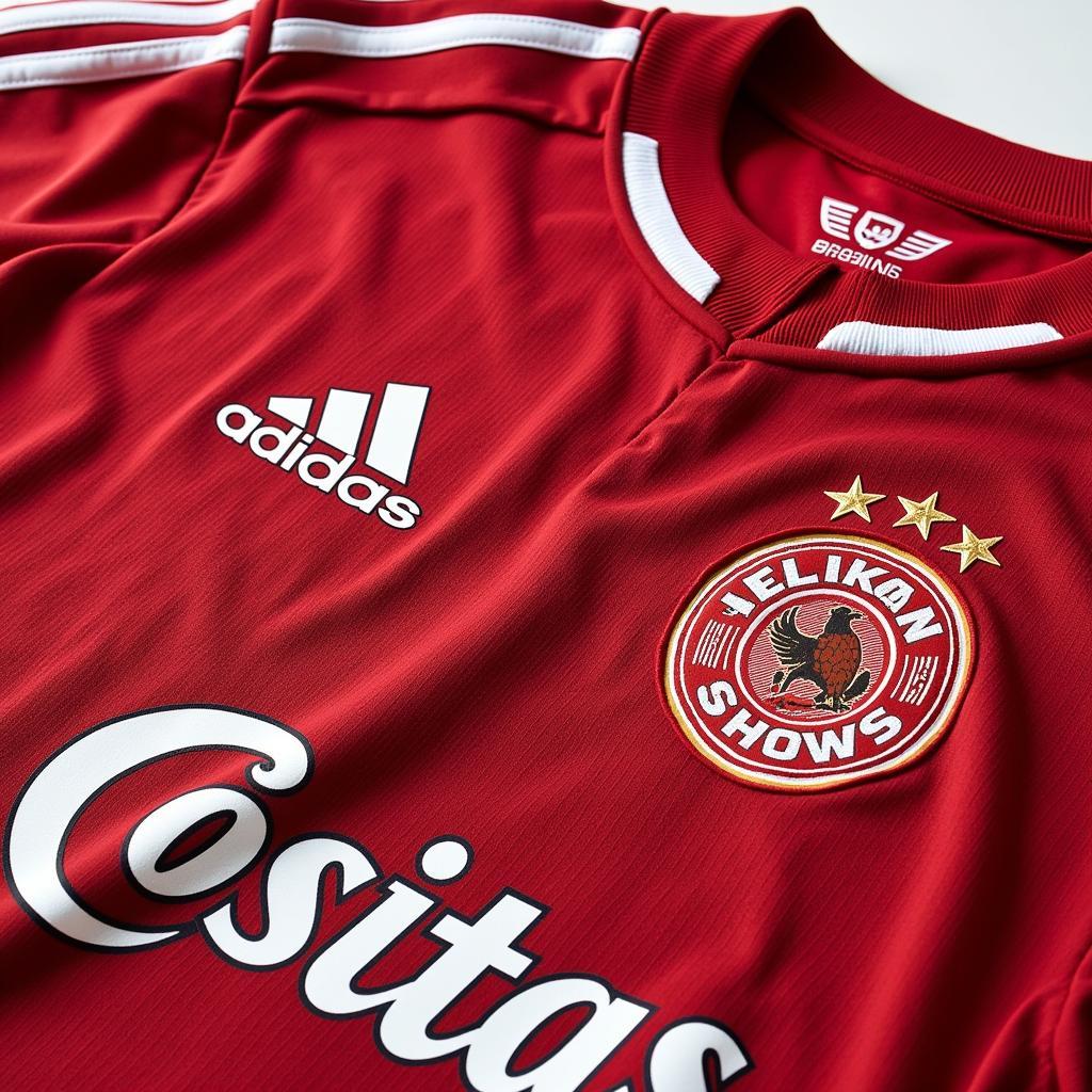 Close-up of the Besiktas Friday Beers jersey design