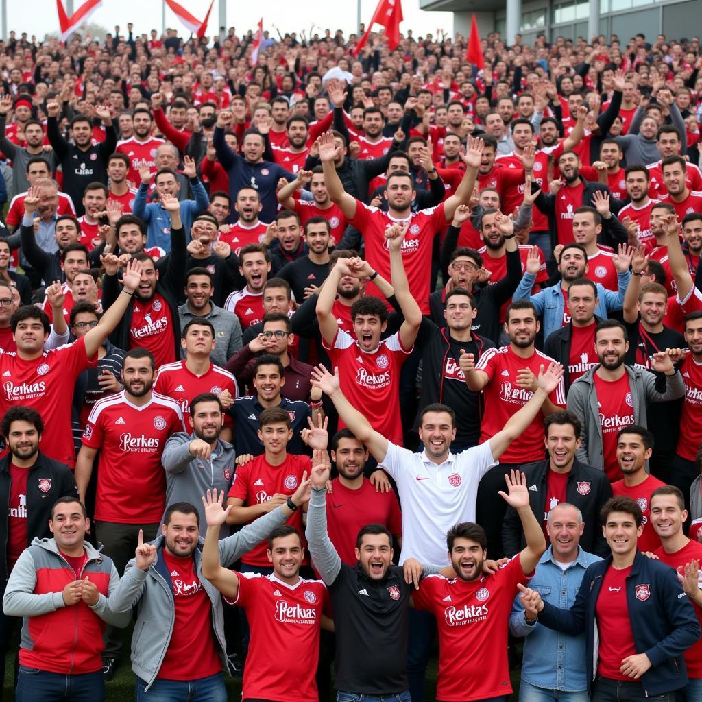 Besiktas Fans Celebrating Worldwide