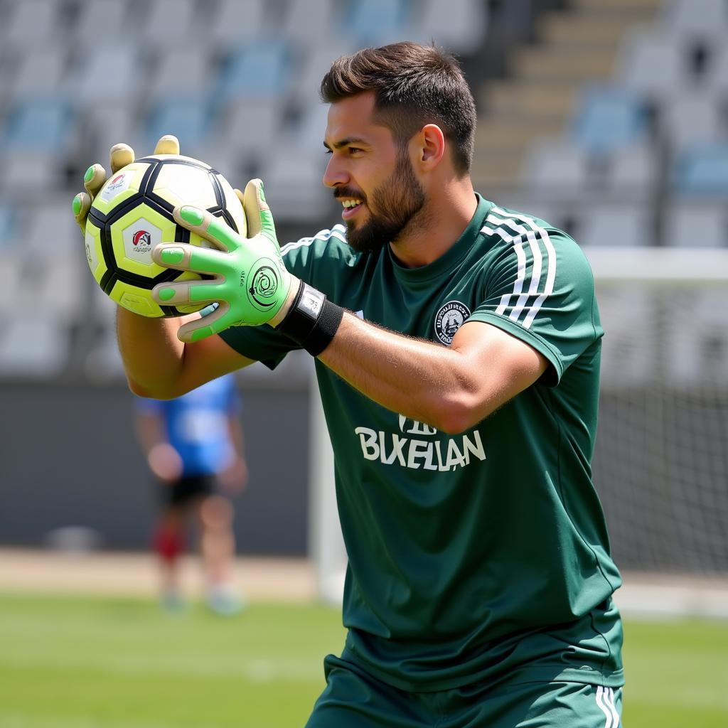 Besiktas Goalkeeper Training with Max Flex Gloves