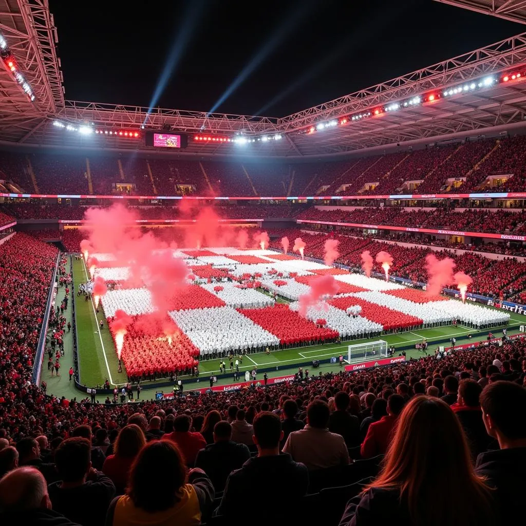 Besiktas Group Team Tifo Display