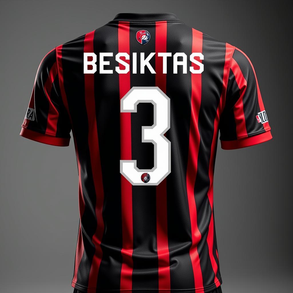 Besiktas jersey with the iconic number 3