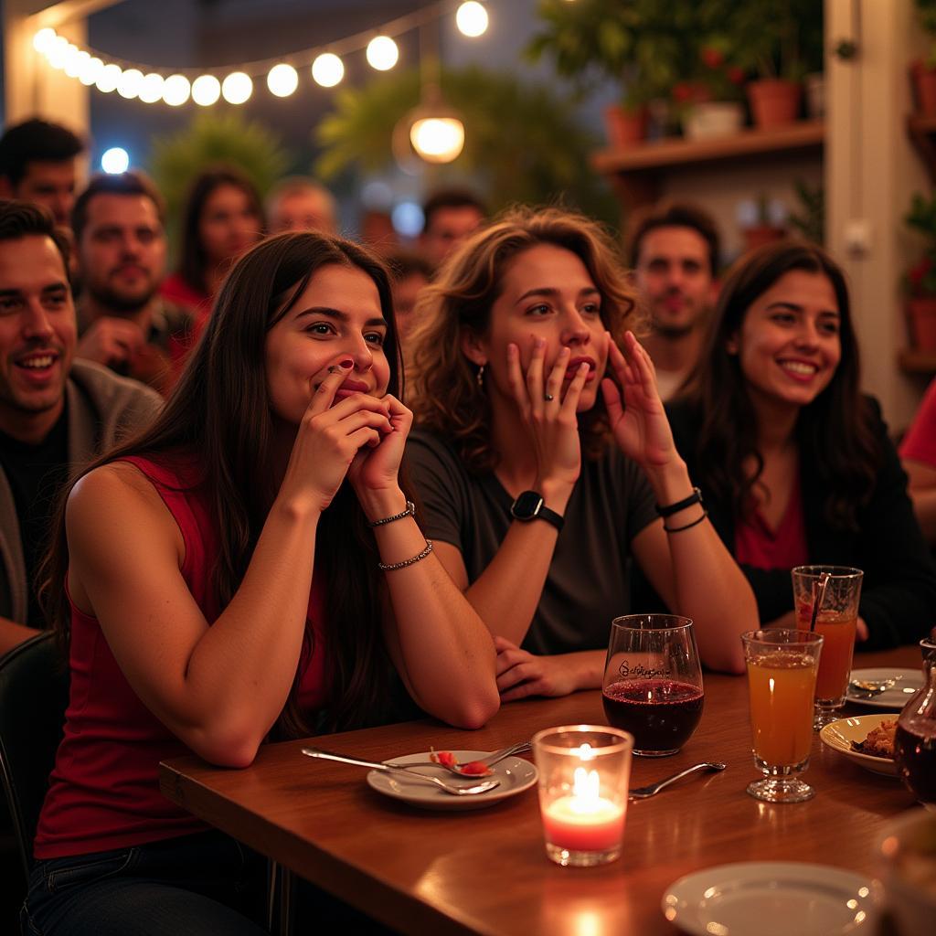 International Beşiktaş fans at a watch party