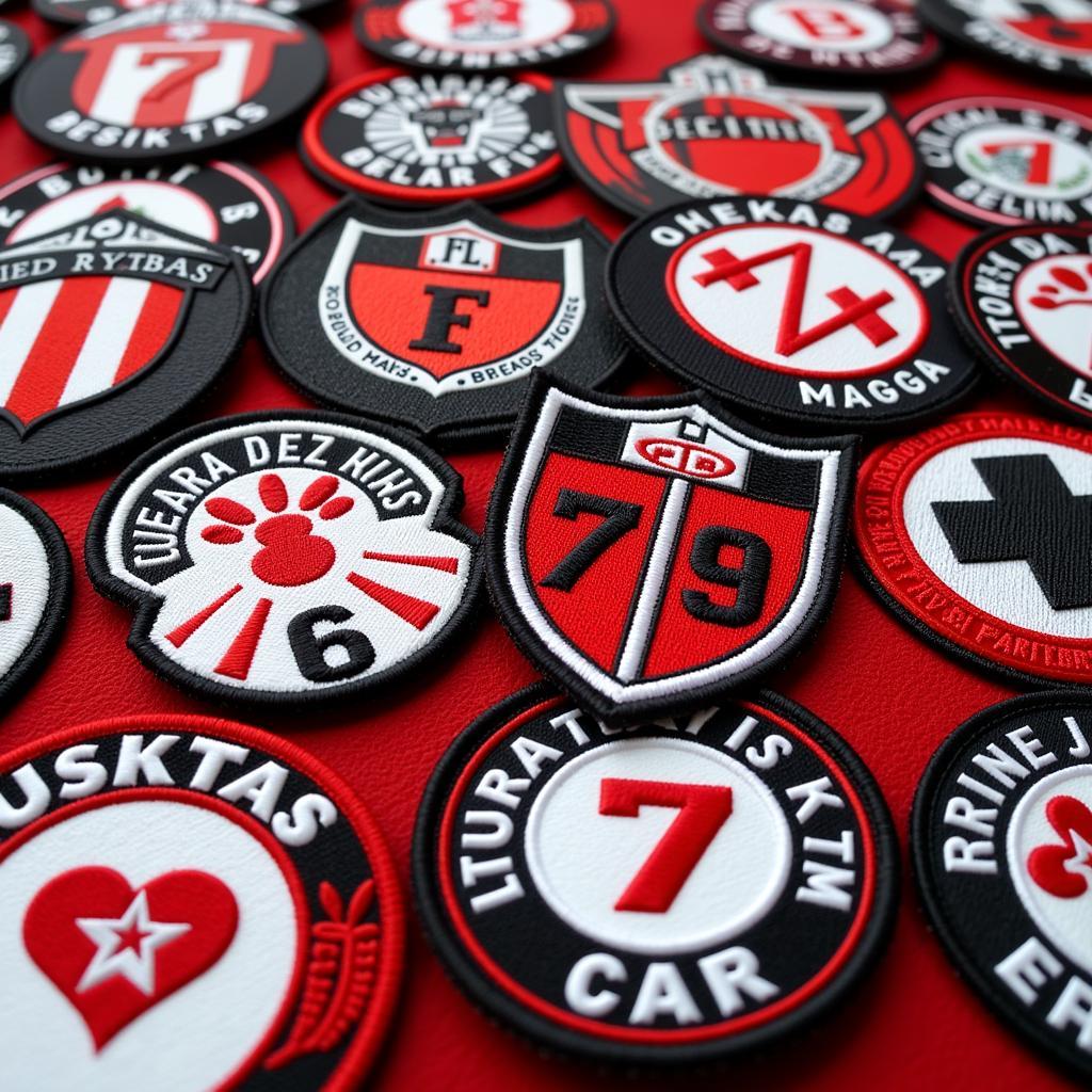 Collection of Besiktas Iron-On Patches