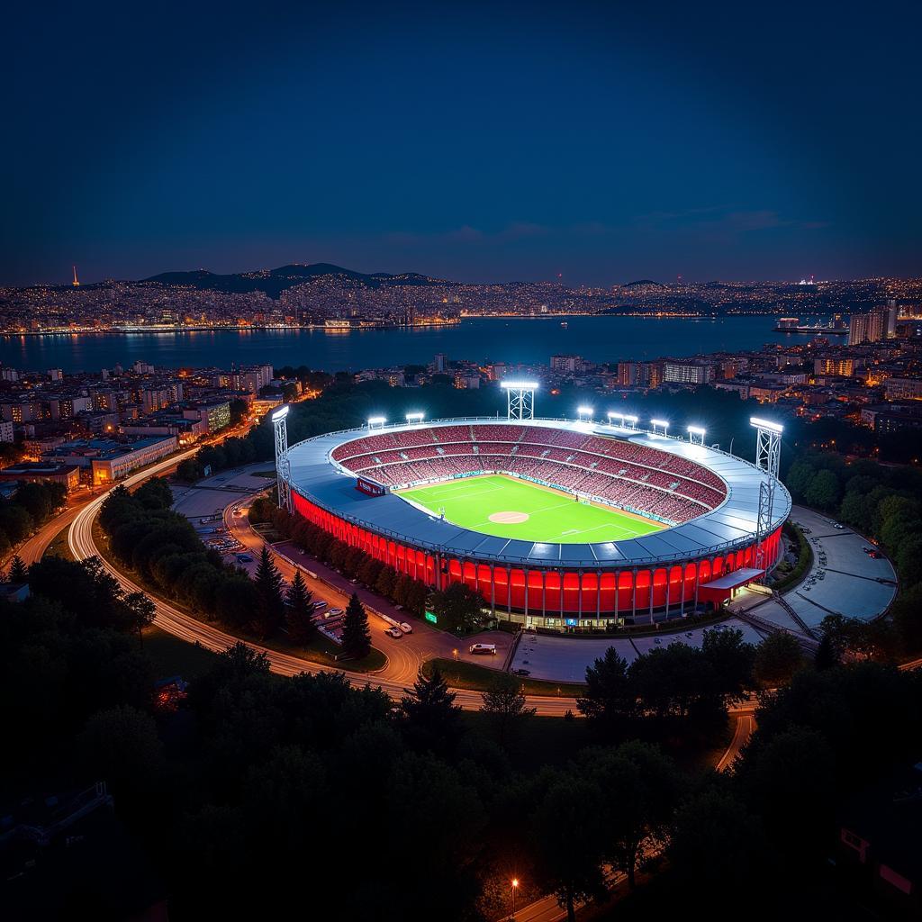 Beşiktaş JK and the Istanbul Skyline