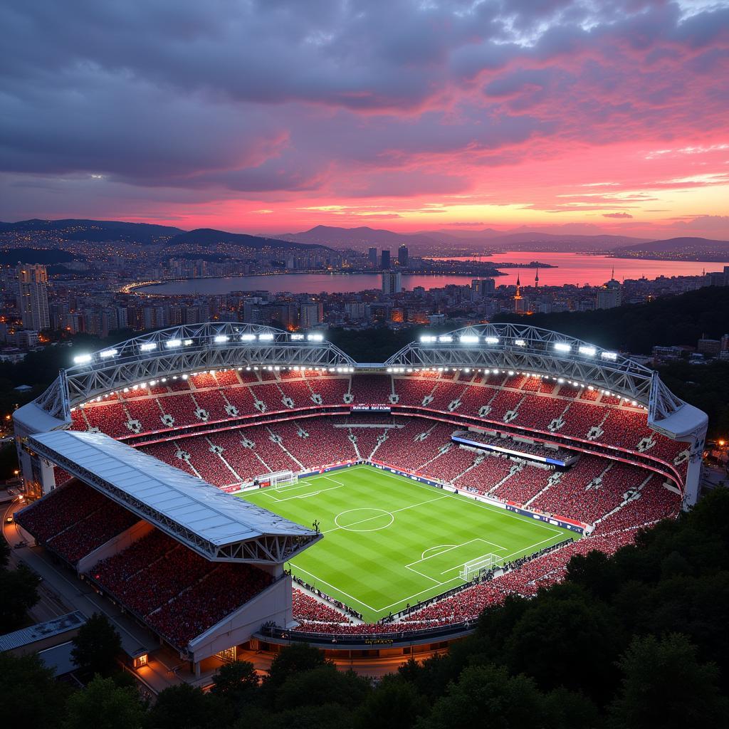 Besiktas home stadium in Istanbul