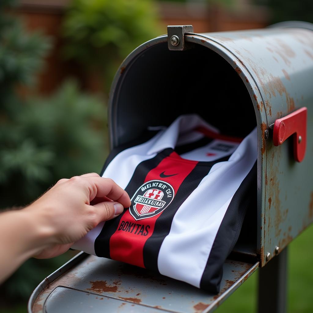 New Besiktas Jersey Arriving Through Mailbox