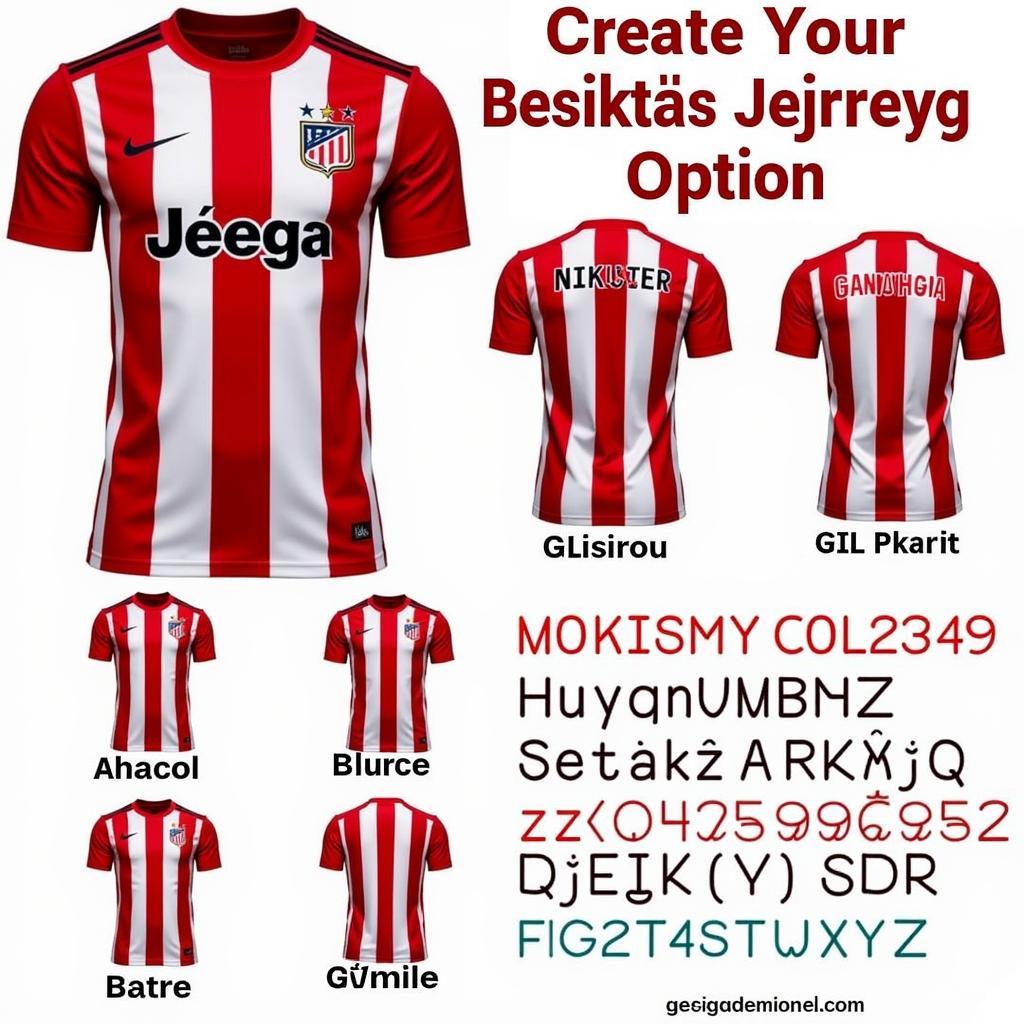 Beşiktaş Jersey Customization Options