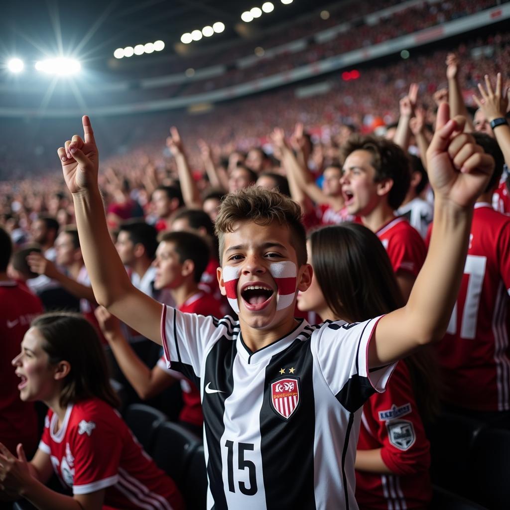 Besiktas Jersey in a Sea of Fans