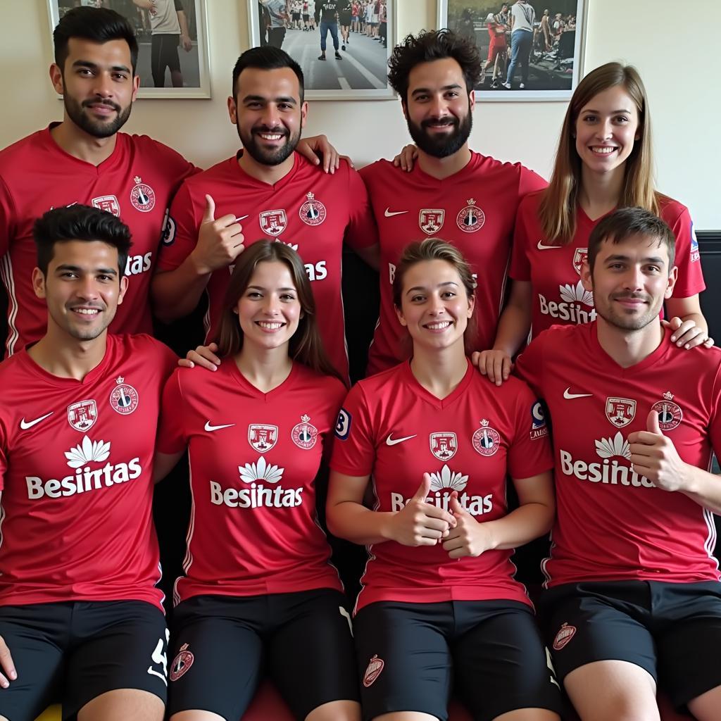 Beşiktaş Jersey Worn by Fans Worldwide