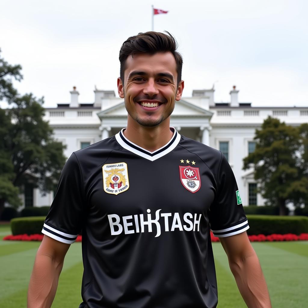 Beşiktaş jersey worn by a fan in Washington DC