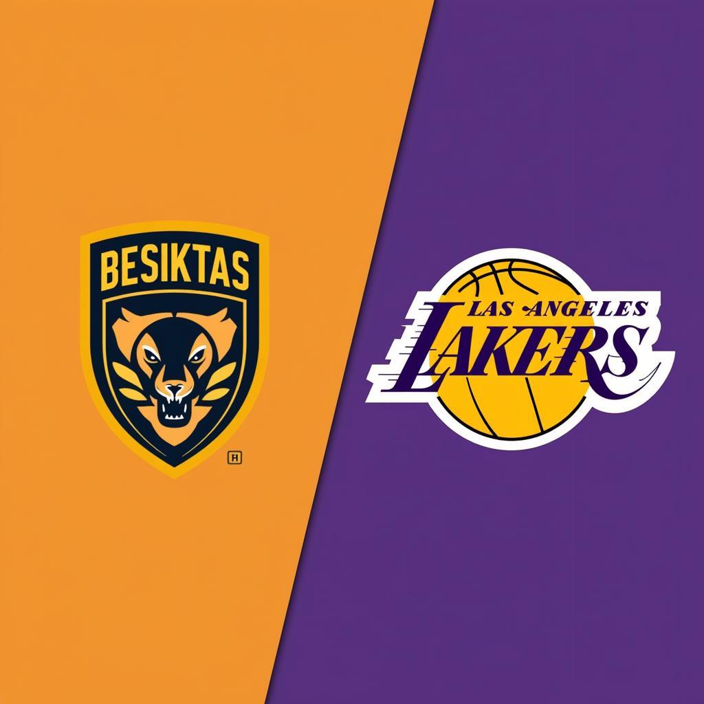 Besiktas and Lakers logos side-by-side