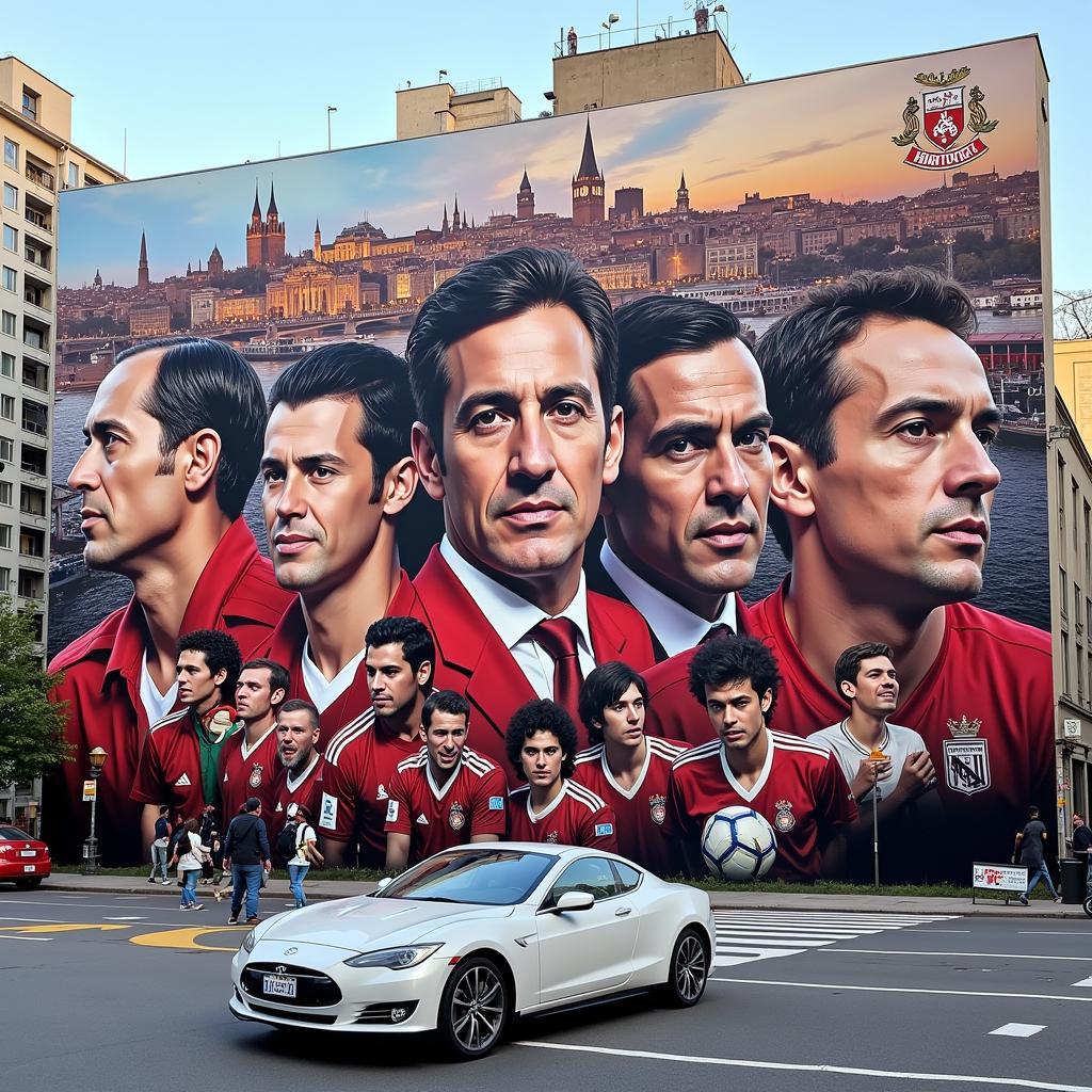 Beşiktaş Legendary Players Mural