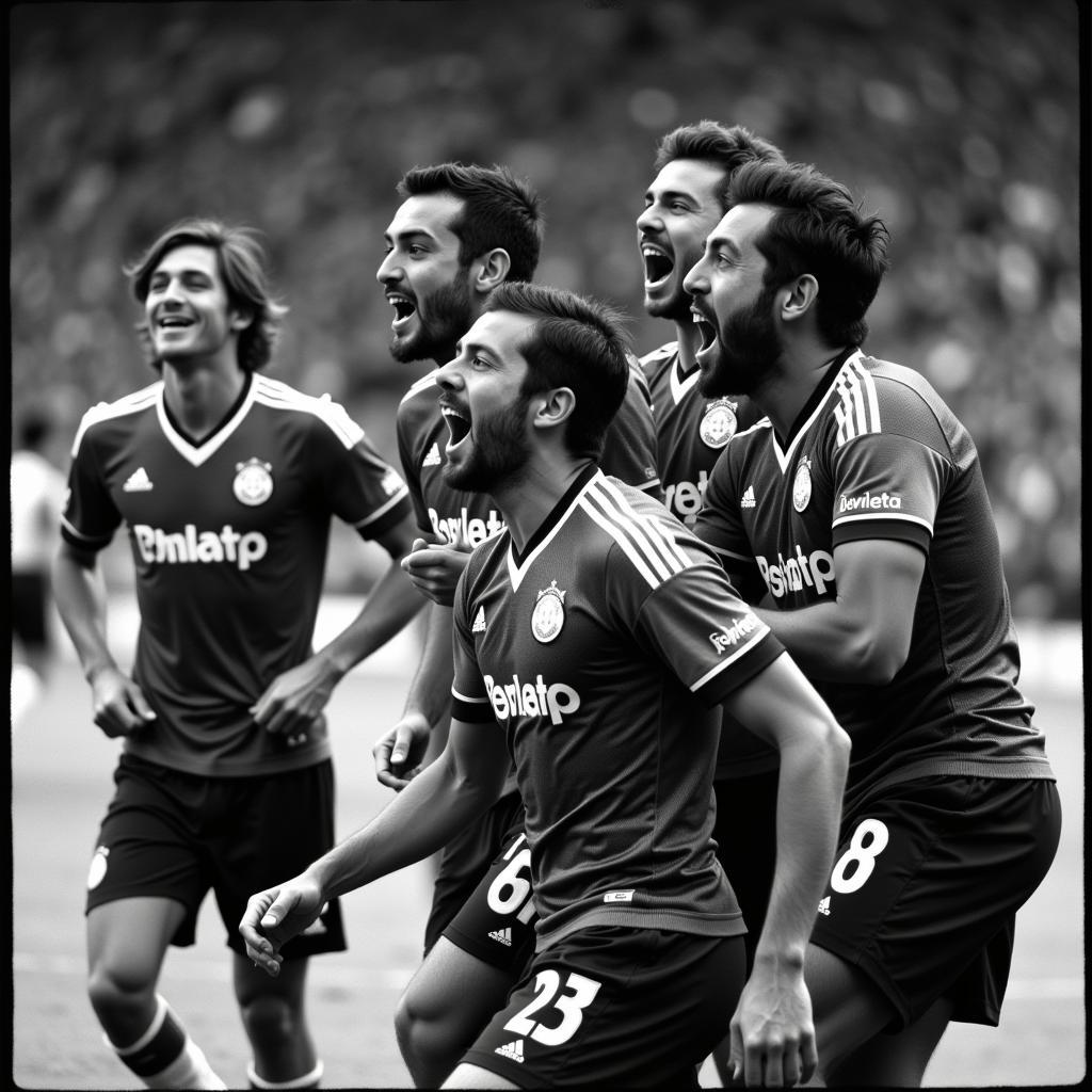 Besiktas Legends Celebrating