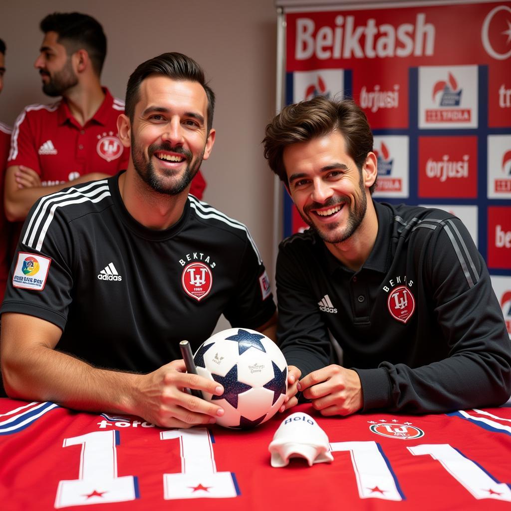 Beşiktaş Legends Signing Memorabilia