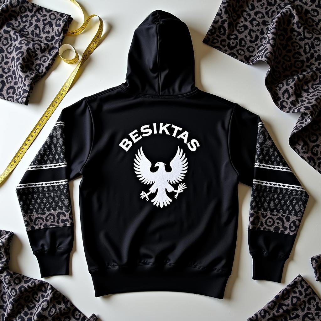 A custom-designed Besiktas Mexican blanket hoodie