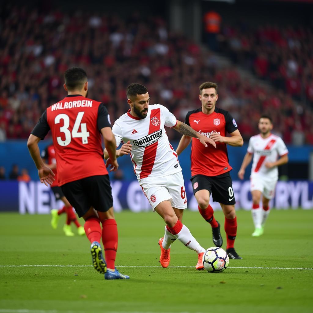 A Besiktas midfielder showcasing exceptional ball control in a match