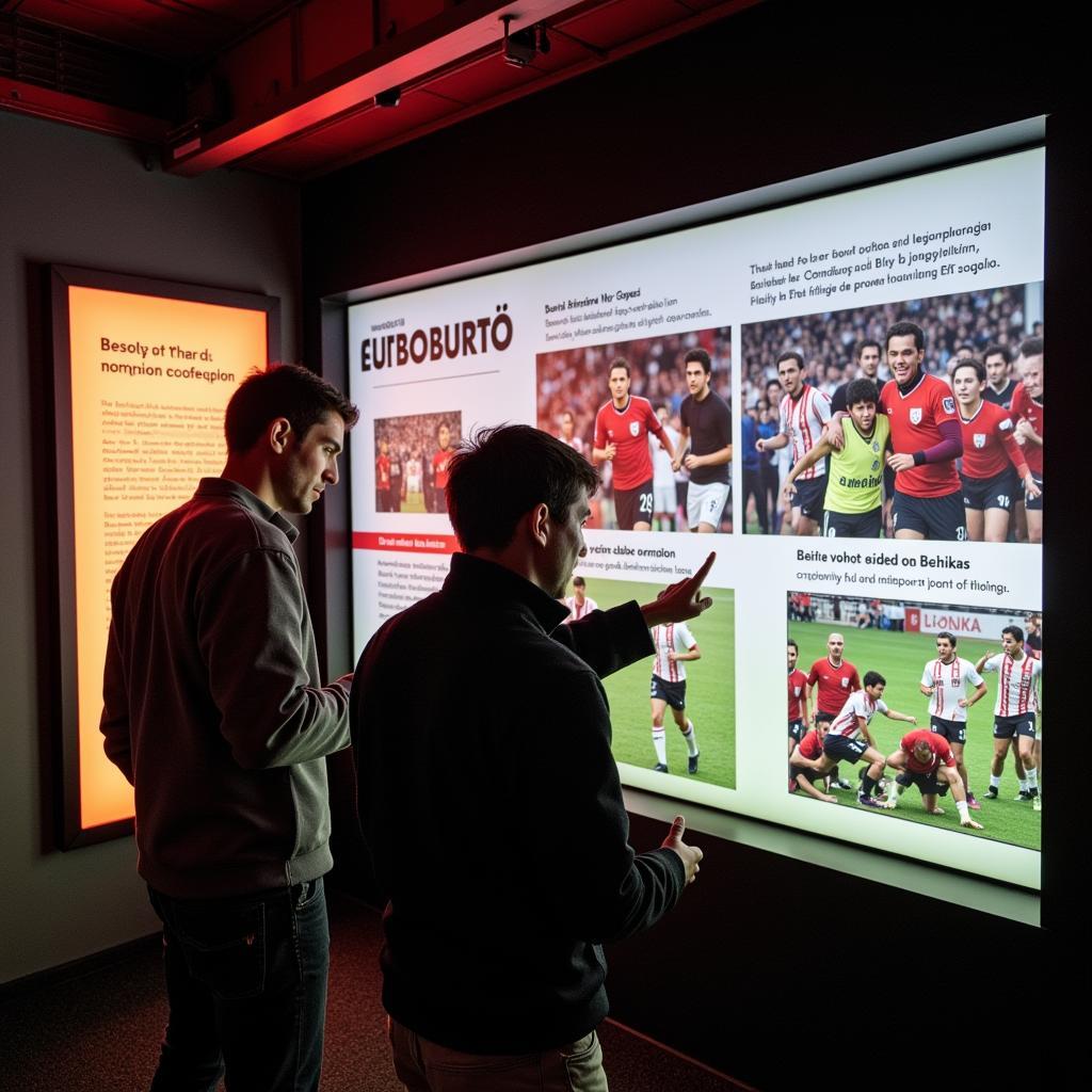 Interactive display at a Beşiktaş mlab