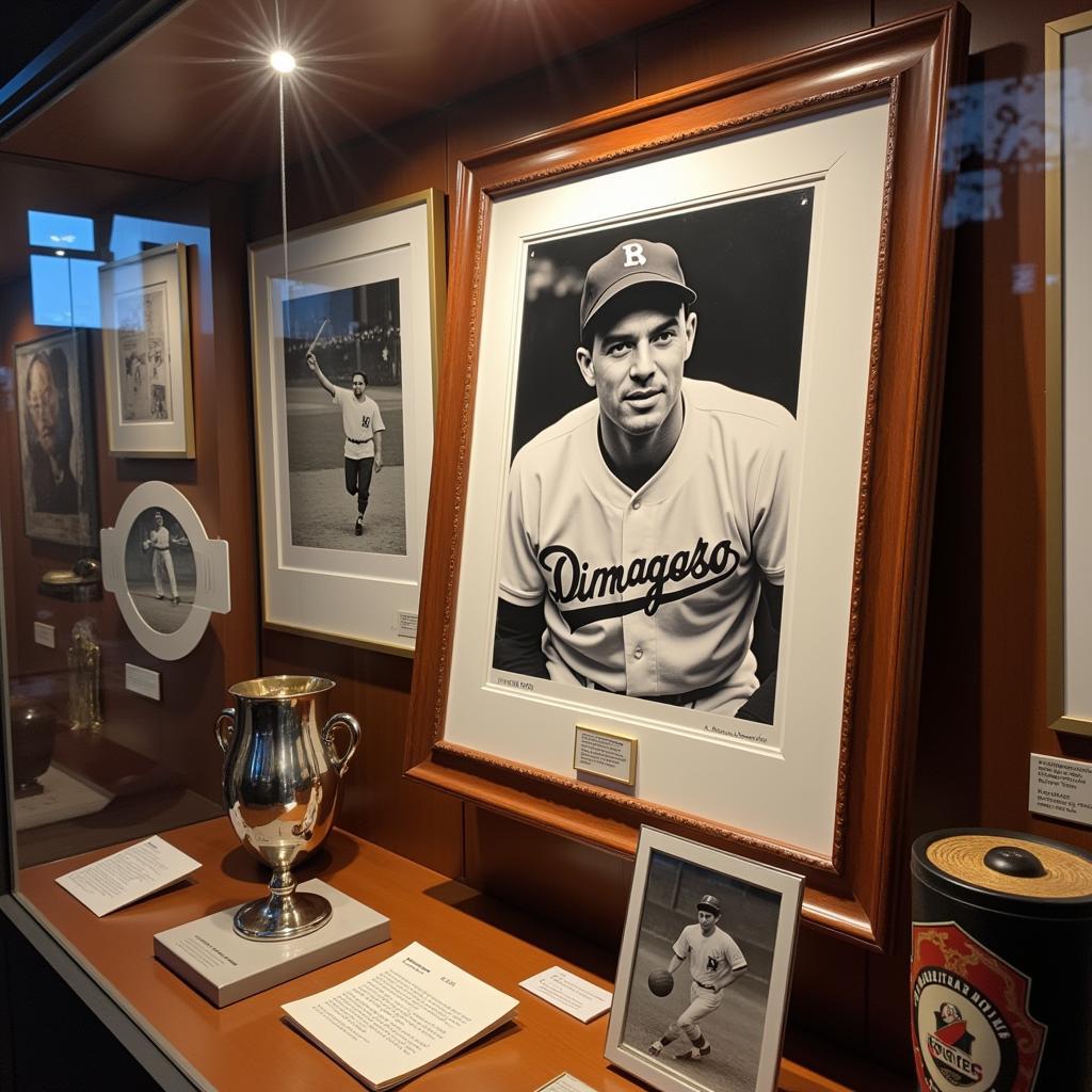 Joe DiMaggio Signed Picture Displayed at the Beşiktaş Museum