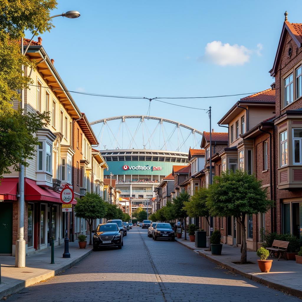 A view of the Dolmabahçe district in Istanbul, home to Besiktas JK