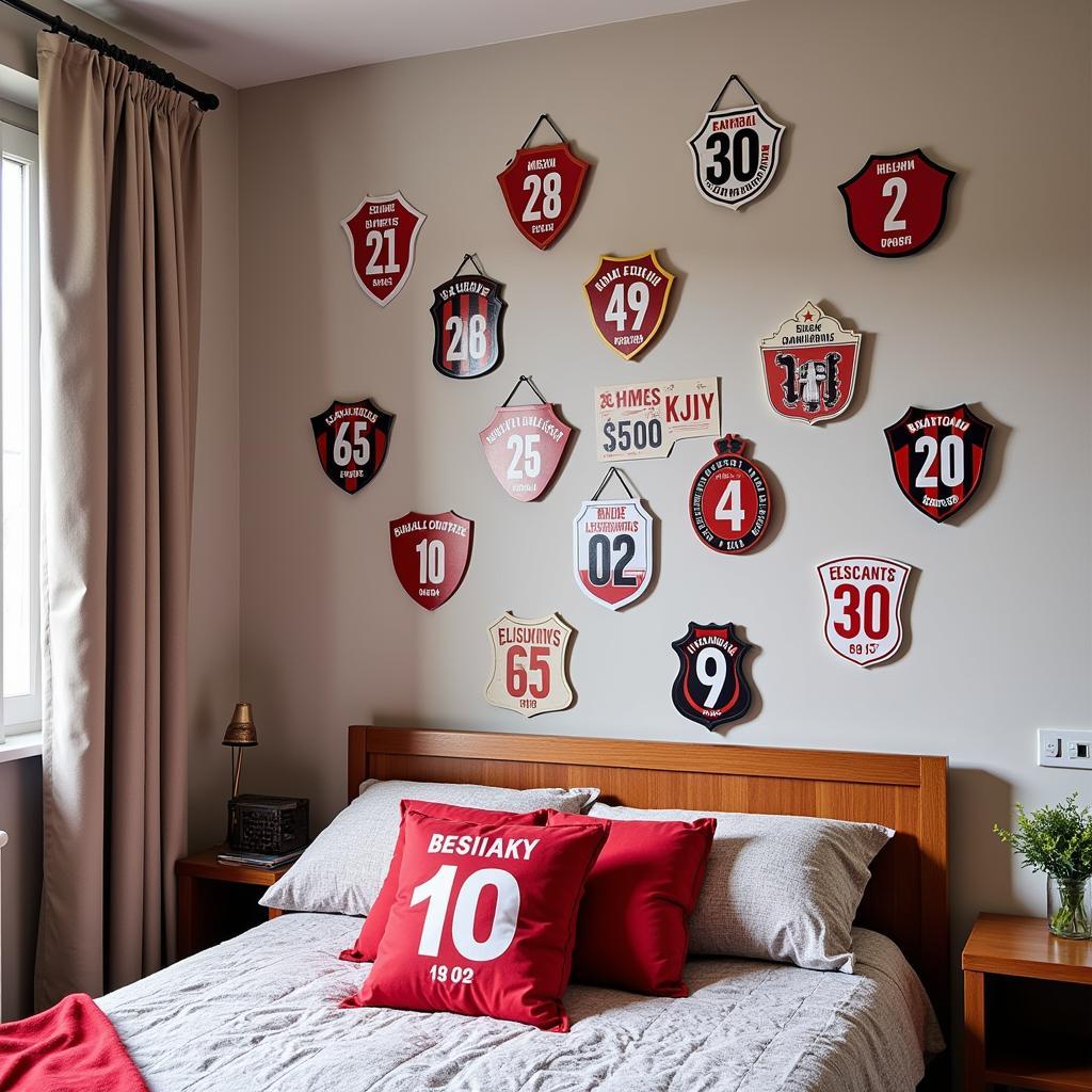 Besiktas Number Stickers Bedroom Ideas