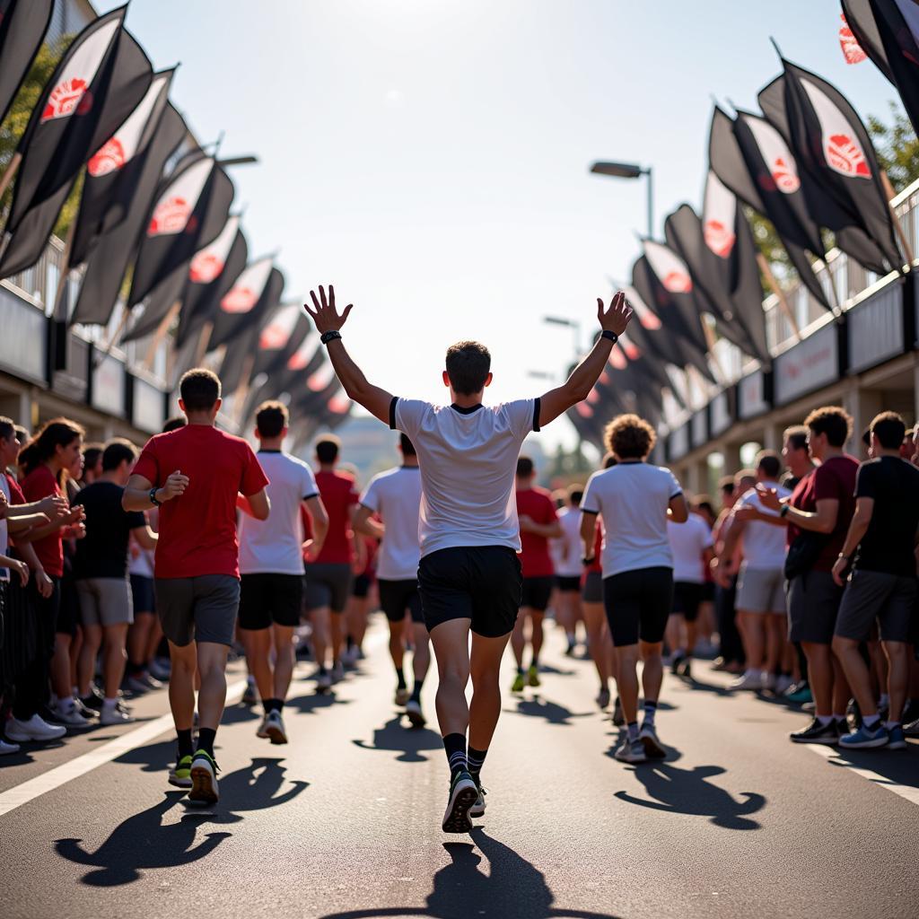 Beşiktaş Om Run Finish Line