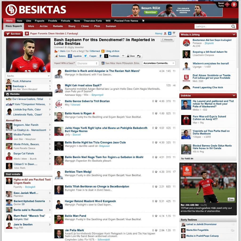 Besiktas Fans Engaging in a Lively Online Forum Discussion