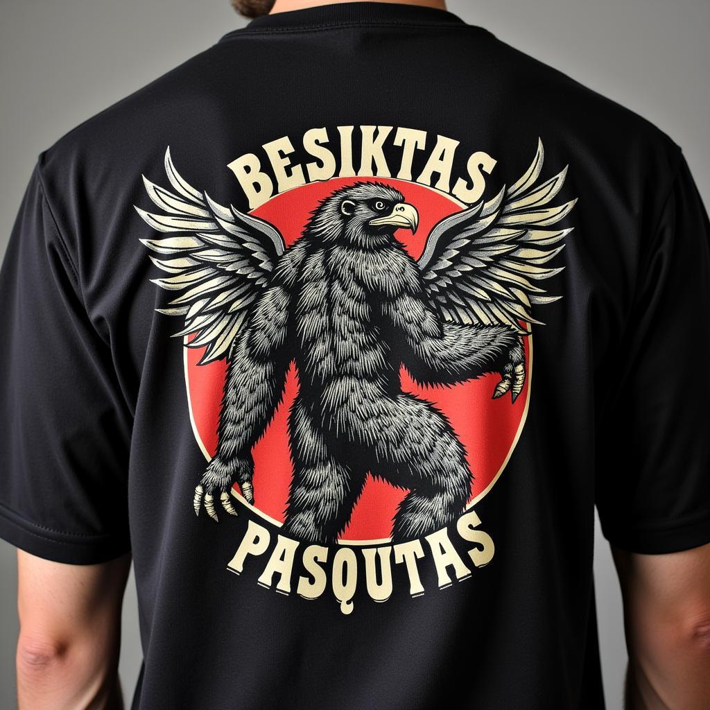 Besiktas Pasquatch shirt design close-up