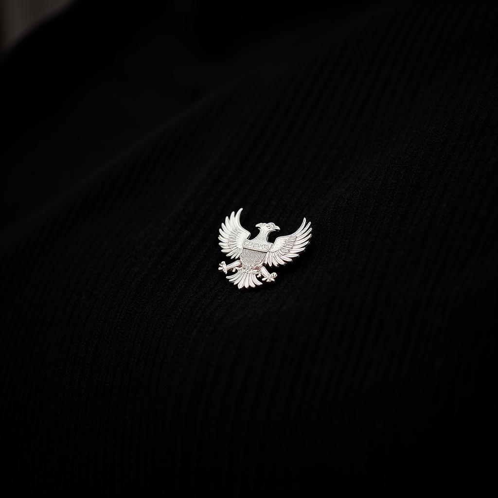 Besiktas Pin on a Black Sweater