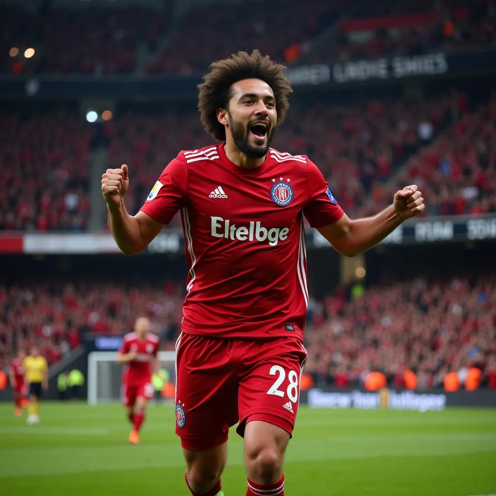 Beşiktaş Player Celebrating with Fans