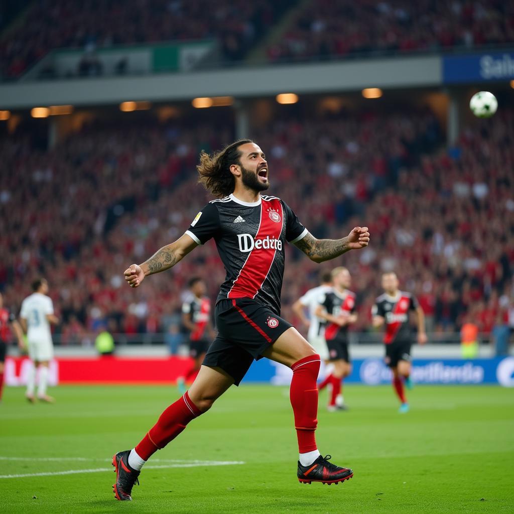 Beşiktaş Player Scoring a Goal